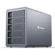 Yottamaster Hard Drive Enclosure -5-Bay 3.5-inch Non- RAID External Hard Disk Storage Enclosure [Yottamaster-FS5U3-AU-GY]