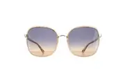Chloe Sunglasses CH0031S Franky 004 Orange Crystal Fade and Gold Blue to Brown Gradient
