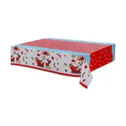 2 x Christmas Tablecloth Table Rectangle Cover Red Santa