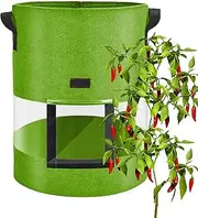 Fabric Plant Pots,Nonwoven Thickened Growing Planter - Multi-Purpose Containers with Handles, Visible Space, Outdoor Supplies for Tomato Vegetable Fruits