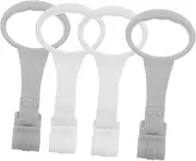 QUMIIRITY Baby Bed Stand up Rings 2 Pairs Crib Pull up Rings Safe Learning Aid for Infants Easy to Use Portable
