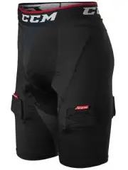 CCM Hockey Men's Compression Jock Shorts w/ Cup & Garter Belt Tabs | Ice Roller