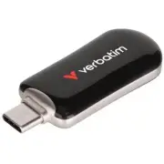 Verbatim 30224 Plectra USB-C Flash Drive - Black - 64GB [30224]