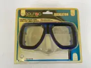 Vintage 2002 Dolfino Dive Mask Tempered Glass Scuba Snorkeling Ultra Light