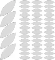 GAXIRE 150pcs Mirror Sticker Mirror Tiles for Crafts Decorations Petal Mosaic Tiles Tiny Mirrors for Crafts Self-Adhesive Mirror Decals Acrylic Mirrors Mosaic Decoration Silver Glass