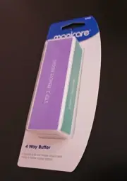 NEW & SEALED MANICARE 4 WAY BUFFER - FILE, REMOVE RIDGES, BUFF & SMOOTH & SHINE