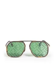 Green Mirror Navigator Sunglasses