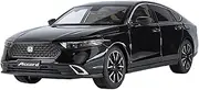 Die-cast Alloy Diecast 1:18 for Honda Accord Model Cars Sound Light Pull Back Miniature Simulation Vehicle Exquisite Presents Miniature Vehicle(Black)