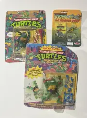 Slash and Raphael Teenage Mutant Ninja Turtles TMNT Vintage 90s Bundle Sealed