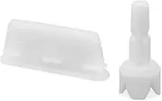 2pcs Replacement Parts Compatible with Baby Brezza FRP0046 Formula Pro Advanced, Shaft Stem & Silicon Cracker (Attaches To Locking Lid)