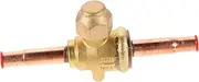 HOMSFOU Stainless Steel Refrigerant Charging Ball Valve Air Conditioner Control Valve Charging Ball Valve Easy Installation