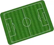 1pc Non-Slip Absorbent Floor Mat Soccer Outdoor Rug Non Slip Mat Grass Door Mat Artificial Grass Outdoor Bathroom Mats Non-Slip Back Football Entrance Mat Polyester Green