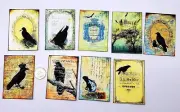 9-Halloween-Junk Journal-Ephemera-Supplies-Handmade-Linen Cardstock-Cards
