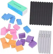 1Set Nail File Durable Polishing Sponge Cube Nail Tools for Manicure for Natural Nails Professional Personal Use