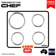 COOKTOP TRIM RING KIT FOR CHEF EBC5201W |3X 6" & 1X 8" | FREE SHIPPING