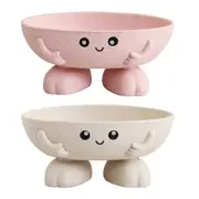 2 Pcs Bar Soap Dish Cute Soap Holder Tub Tray Bathtub Bathroom Soap Stand Soap Holder Soap Saver