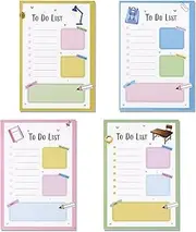 FYY 200 Sheets Sticky Notes - Super Self-Adhesive Thick Paper Note Pads in 100x150mm, Daily to Do Lists Planner Notepad Memo for School Meeting Home Reminder Supplies, Office Gifts (4 Pack)