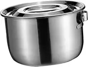 ASAKKURA Stainless Steel Food Storage Bowl with Lid Kitchen Mixing Container for Salad Pasta and Dressings High Temperature Resistant Kitchen Basin Housewarming Present