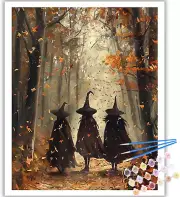 Paint by Numbers Kit for Adults, Fall Adults Paint by Number Kits on Canvas, Wit