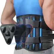 Back Brace for Lower Back with 3D Lumbar Pad,6X Back Support Belt With Alternative Strips,Soft Breathable Mesh Fabric Lumbar Support Size : X-Large