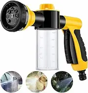 Foam Spray Nozzle for Garden Hose, High Pressure 8 Watering Pattern Foam Blaster - Car Water Gun Cleaning Tool for Watering Plants, Lawn, Patio, Car Wash, Cleaning, Showering Pet