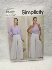 Sewing Pattern Simplicity R12089 Pants, Top And Shrug NEW Sizes 6-14 Easy To Sew