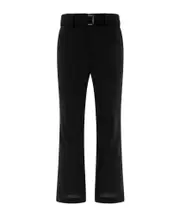 Sacai Belted Straight Leg Trousers 1,3,4 Black
