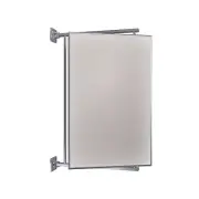 14" W x 22" H Pivot-N-Vue Double Hinged Mirror Rectangular Polished Chrome