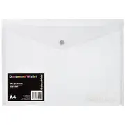ColourHide A4 Document Wallet Clear