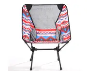 C174 Outdoor Red Folding Chair Ultra Light Aluminum Alloy Chair Fishing Camping Stool Folding Stool Seat Camping Gear Equipment