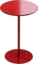 High Top Table Tall Round Dining Table with Metal Base & Non-Slip Mats, Sofa Tea Table for Small Space/Living Room/Bedroom, Counter Height Bistro Table Cocktail Table(40x50cm)