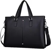 [HAMKVBPR] Mens Briefcase Waterproof Leather Men's Laptop Bag Briefcase Handbag Messenger Bag Computer Briefcase Notebook Satchel Messenger Bag for Work Business