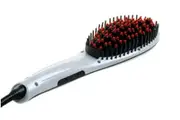 Cabello Deluxe Hot Brush Hair Straightener - White