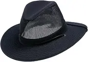[Henschel Hats] Henschel Aussie Mesh Breezer Hat - Packable Sun Protection for Outdoor Activities. Ideal for Hiking, Fishing & Camping.