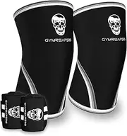Elbow Sleeves (1 Pair) W/Wrist Wraps - Elbow Brace For Support & Compression for Powerlifting, Weightlifting, Bench & Tendonitis - 5mm Neoprene - For Men & Women