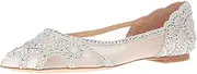 [Badgley Mischka] Women's Gigi Pointed Toe Flat, Black