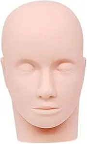 GARENDE Eyelash Mannequin Head Flat Practice Training Head Cosmetology Doll for Salon Home