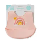 Jiggle & Giggle Whimsical Adjustable Soft Silicone 24cm Bib Baby 4m+ Assorted