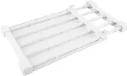 Spendeal Adjustable Wardrobe Organizer Rack, Expandable Storage Shelf for Closet, Cabinet, Bathroom, Space Saver Divider for Clothes, Towels, Kitchen Items, No Drill Shelf (White, 30-40 CM)