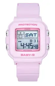 Casio Baby-G Digital Resin Pink Dial Alarm Backlight BGD-10-4 100M Ladies Watch