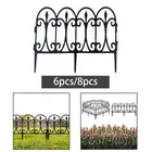 Garden Picket Fence Flower Edging Panels Multifunction 23.6x13inch Garden Edging