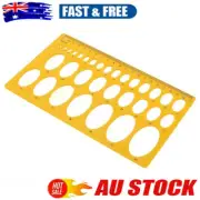 Professional Mechanical Ruler Drafting Drawing Stencil Oval Round Template AU