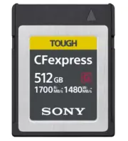 Sony TOUGH CFexpress 512GB Type B Memory Card #CEB-G512