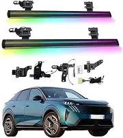 BJOHQ Electric Running Boards Compatible for Peugeot 3008 2013-2025 with Light, SUV, Off-Road & Pickup Trucks - Retractable Truck Steps & Nerf Bars