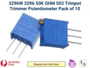 3296W 50K OHM 503 1/2 watt Trimpot Trimmer Potentiometer Pack of 10