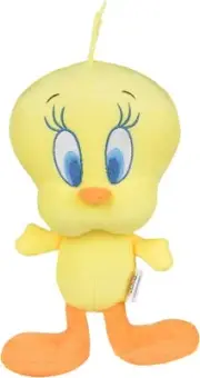 Warner Bros Yellow Tweety Bird Plush Figure 12" Dog Toy Light to Medium Chewers