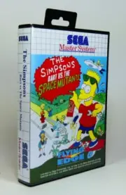 SEGA SMS Storage Case - The Simpsons Bart Vs the Space Mutants - NO GAME