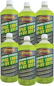 TSI Supercool P100-32D-6CP 100 PAG Viscosity Oil Plus U/V Dye, 32 oz, 6 Pack