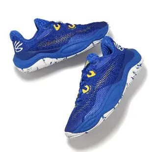 Under Armour 籃球鞋 Curry Splash 24 AP 男鞋 藍 黃 緩衝 支撐 咖哩 運動鞋 UA 3027262400