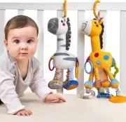 TUMAMA Baby Rattle Toys, Soft Animals for 3-12 Months
